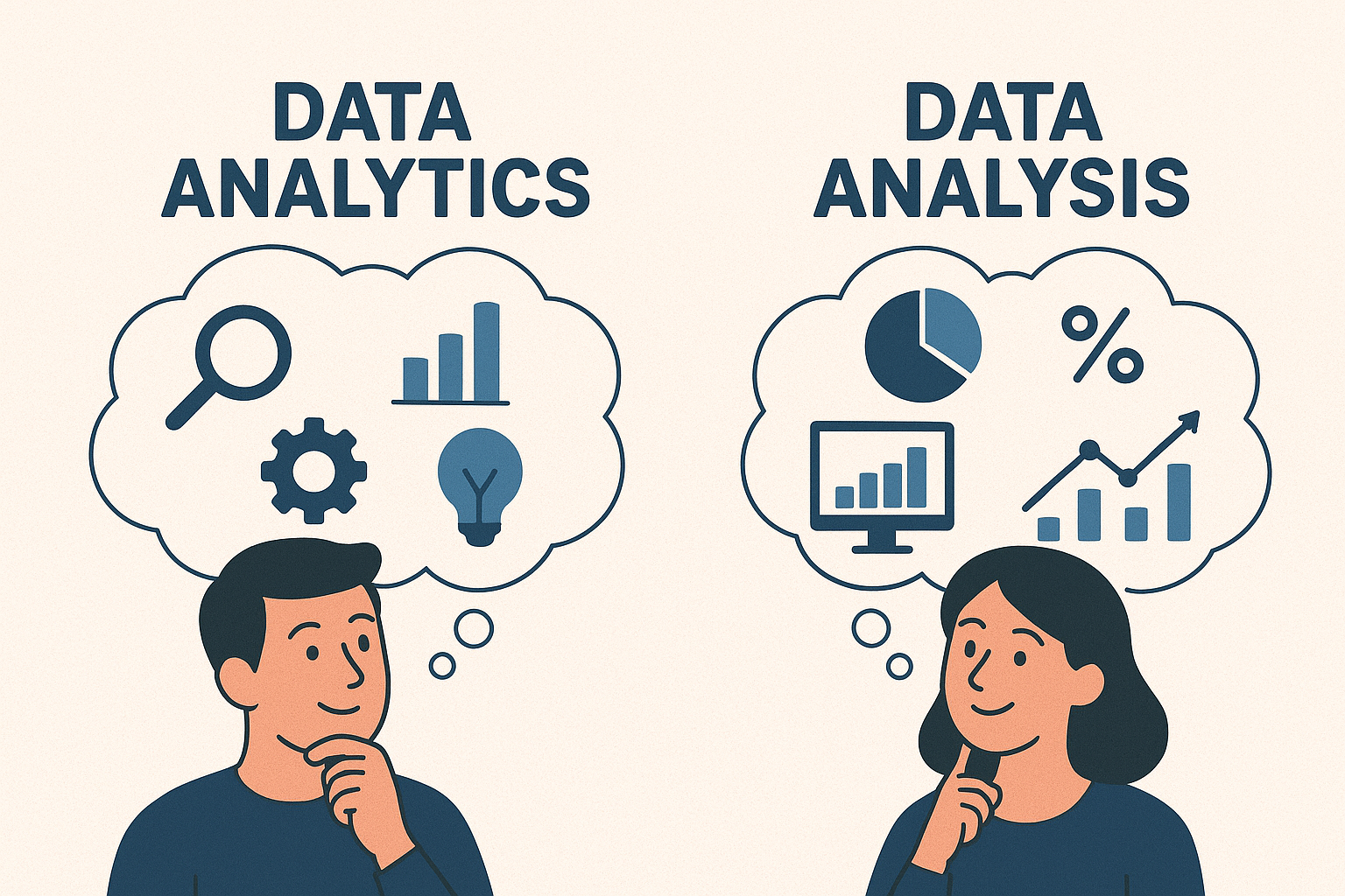 Data Analytics vs Data Analysis